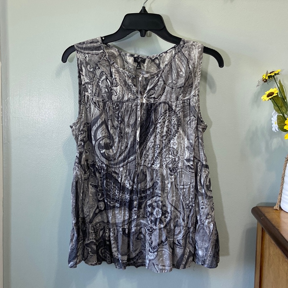 Talbots Petite’s Women’s Floral Print Sleeveless Sz small petite #267